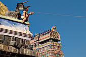 The great Chola temples of Tamil Nadu - The Nataraja temple of Chidambaram. The East Gopura.